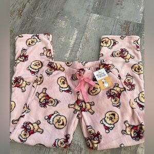 NWT Winnie the Pooh Plush Christmas Pajama Pants
